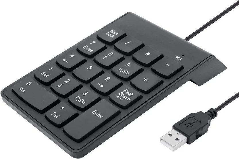 coolcold Wired Number Keyboard Slim Mini Numeric keyboa...