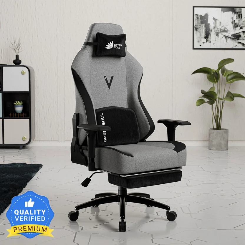 GREEN SOUL Vision Pro Earth Gaming Chair|WFH|Memory Foa...