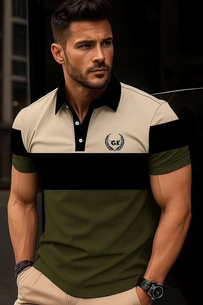 Color Block Men Multicolor T-Shirt