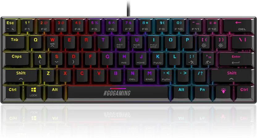 SpinBot Rage MK61 |60%|LED Backlit|22 Anti-Ghosting Key...