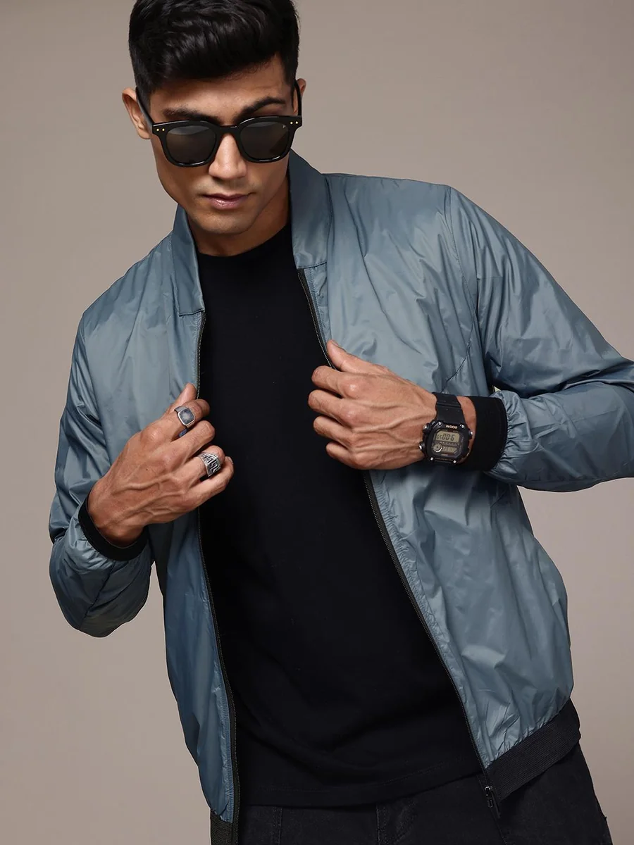 Roadster The Life Co. Mandarin Collar Sporty Jacket