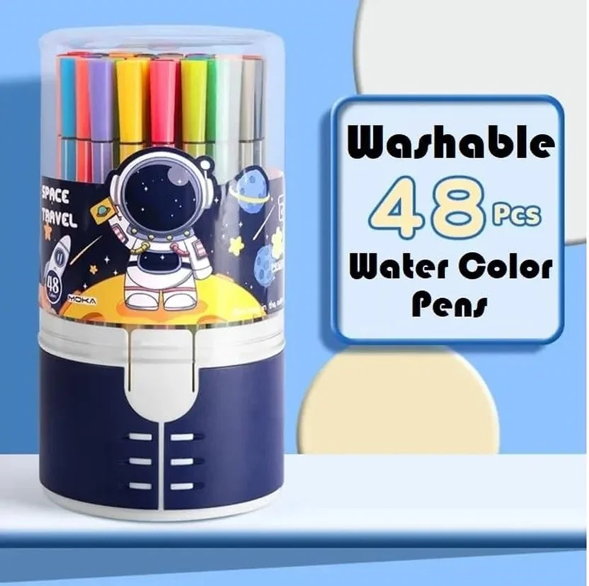 Harinder 48 Colors Washable Watercolor Markers Set Dual...