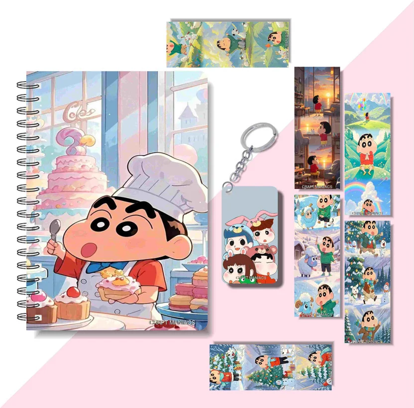 craft maniacs 2025 SHINCHAN DIARY & 6 FREEBIE BOOKMARKS...