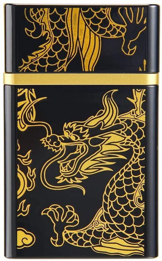 GREYFIRE Golden Dragon Cigarette Case USB rechargeable ...