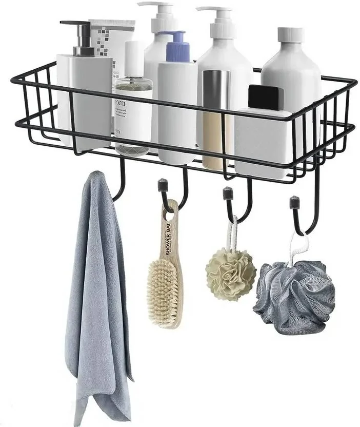 Well Set black Iron Wall Mounted Storage Organizer for Ofince/hotel/bathroom/living Hall Iron Wall Shelf  (Number of Shelves - 1, Black) - Best Price ₹184 at Flipkart