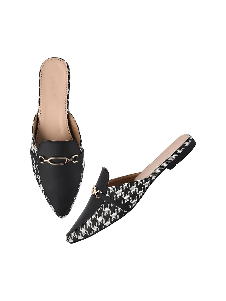 Trending Stylish Buckle Bellies Soft & Comfortable Flat Mules Sandal for Womens and Girls
