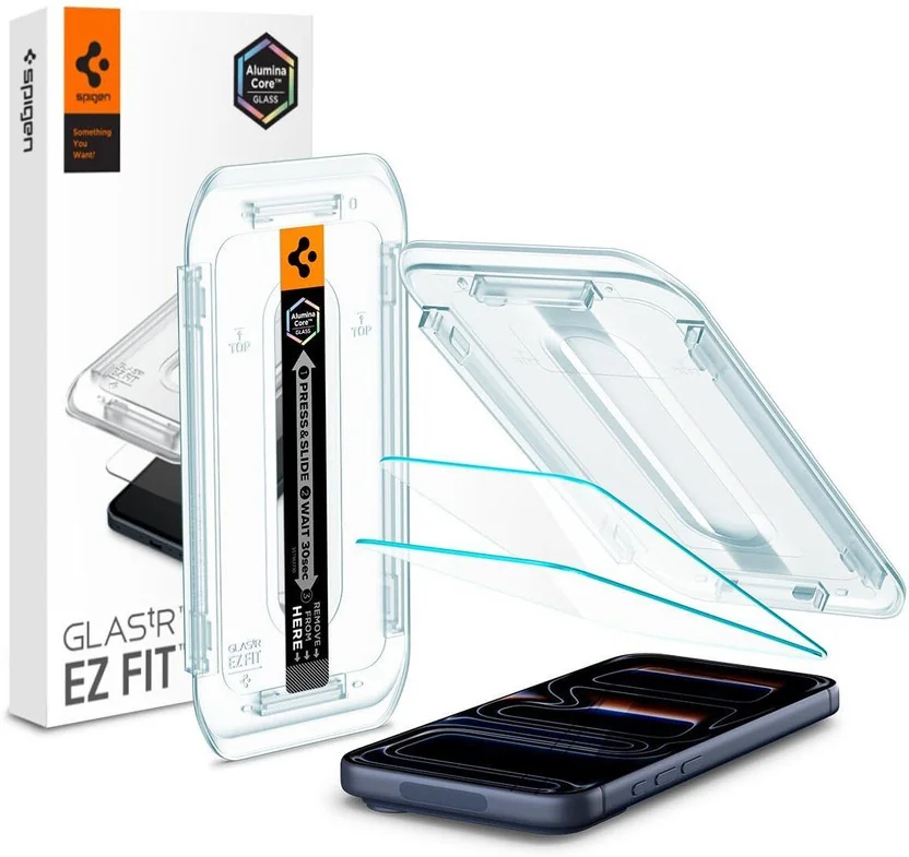 Spigen Tempered Glass Guard for iPhone 17, iPhone 17 Pr...