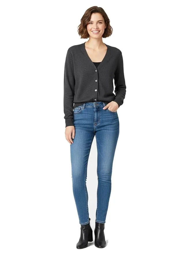Dynamic Glancy Self Design V,U Neck Casual Women Sweater/Cardigan for Winter (Move, Small Medium XXL) - Best Price ₹549 at Amazon