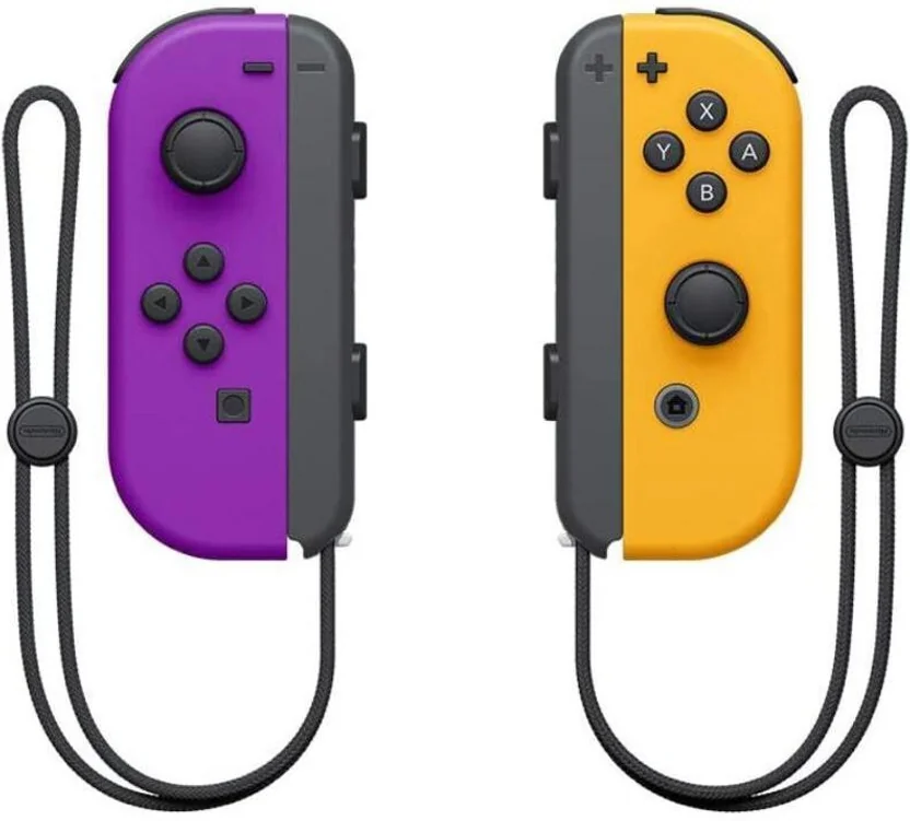 NINTENDO Switch Joy Con Neon Purple Neon Orange Motion...