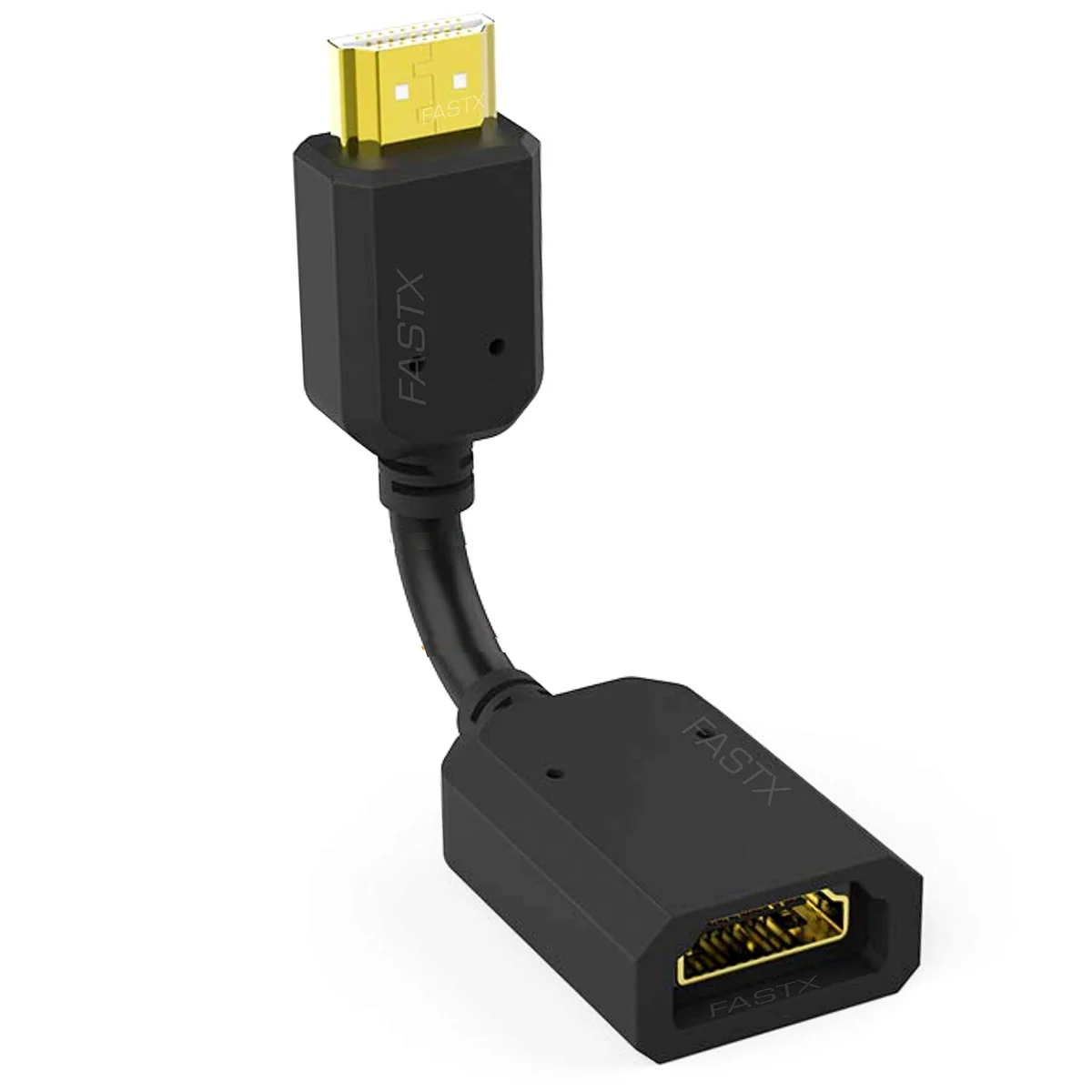 FASTX® Trending 4 inches HDMI Extender Cable, High Speed HDMI Male to Female Adaptor Converter Support 4K & 3D 1080P for Google Chrome Cast, Fire Stick, TV Stick, PS3/4,Xbox360,Laptop,LED,PC