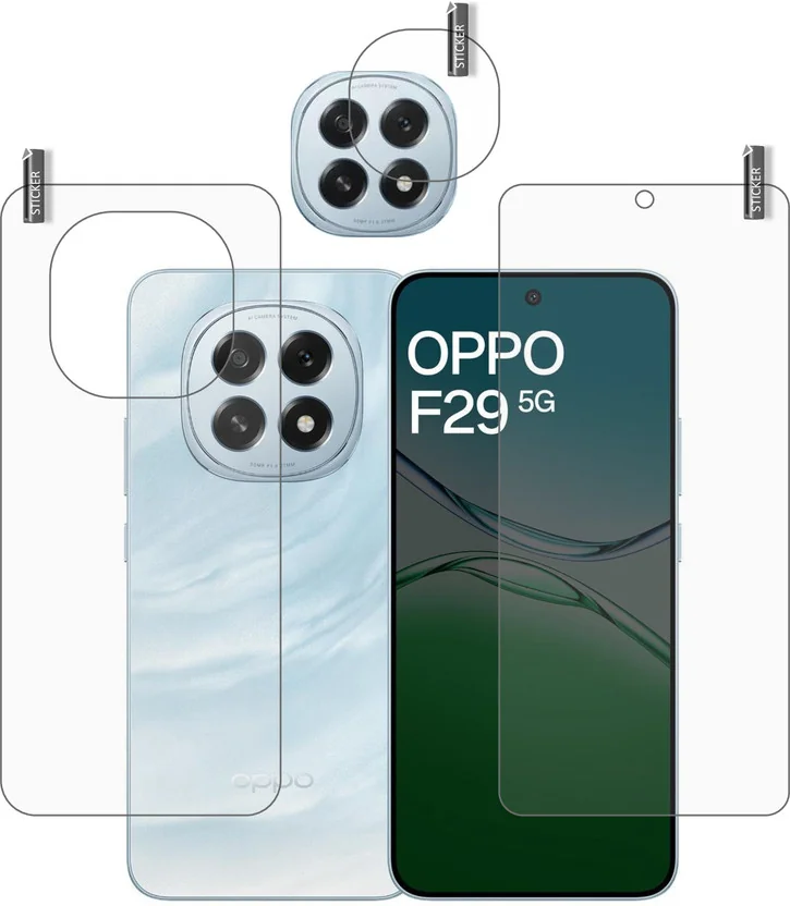 BOMGUARD Front and Back Tempered Glass for OPPO F29 5G ...