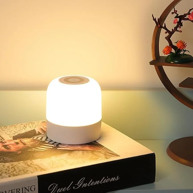 Niwlix Touch Control Night Light Adjustable Brightness Dimmable Table Lamp for Bedroom, Living Room, and Study Bedside Table Lamp for Baby Kids-Plastic,LED,White - Best Price ₹260 at Amazon