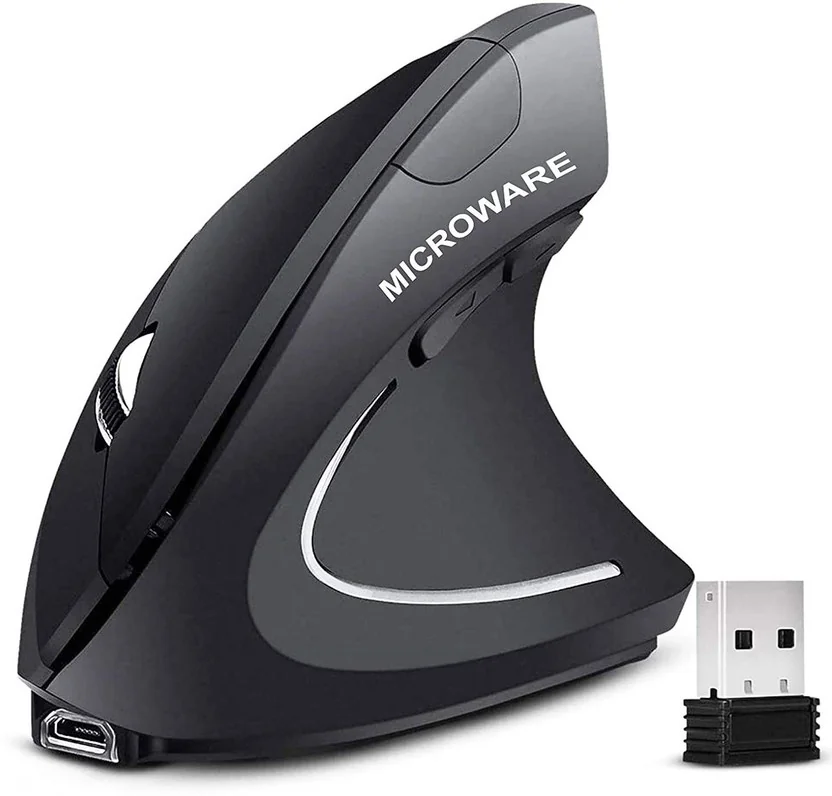 microware Ergonomic Mouse, Vertical Wireless Mouse - Re...