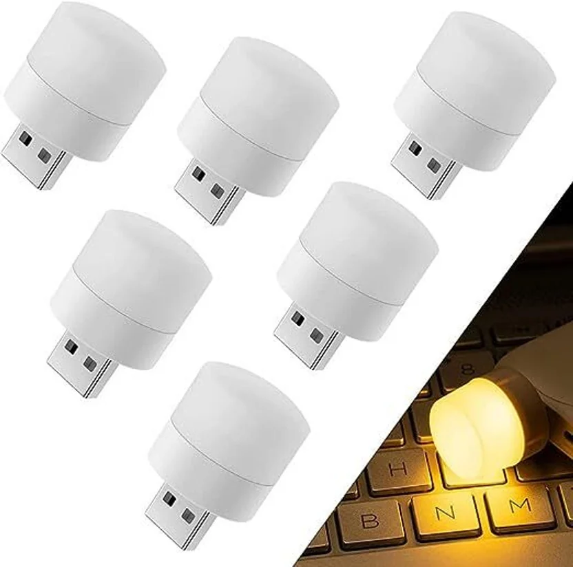UnV Mini LED Night Natural White USB Light Bulb for Ind...