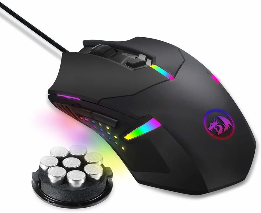 Redragon M601-RGB Wired Ambidextrous Optical Gaming Mo...