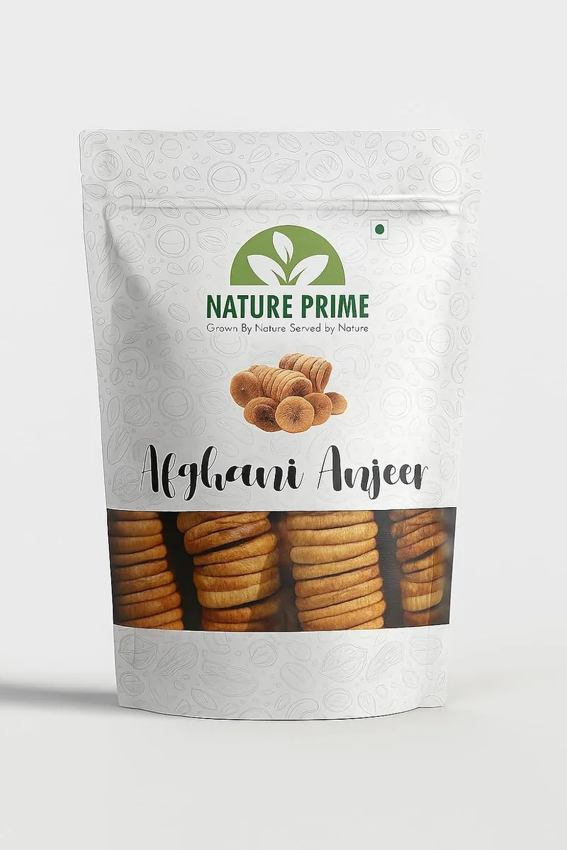 Nature Prime Afghani Anjeer Premium Dried Figs | Soft & Naturally Sweet | High Fiber & Iron-Rich Dry Fruits | 1kg - Best Price ₹499 at Amazon