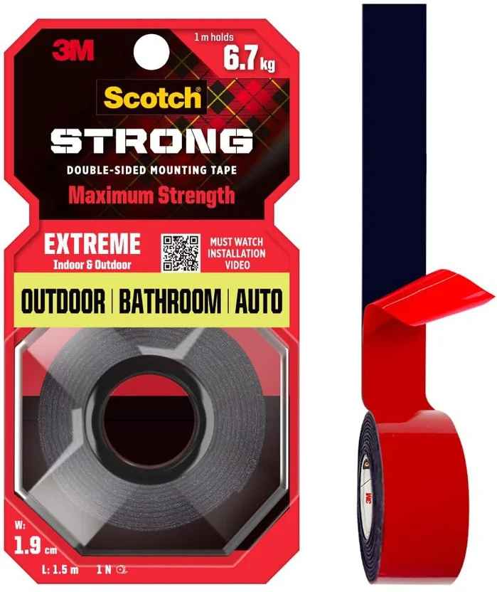 Scotch Extreme Double Sided Tape Holds 6.7Kg Works On U...