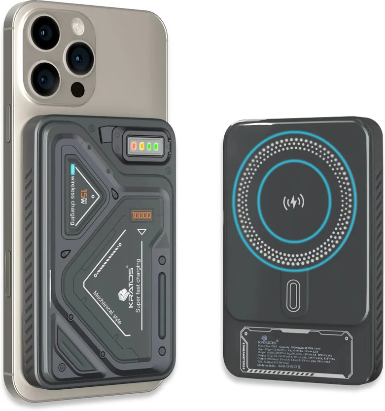 Kratos 10000 mAh 22.5 W Wired & Wireless With MagSafe S...