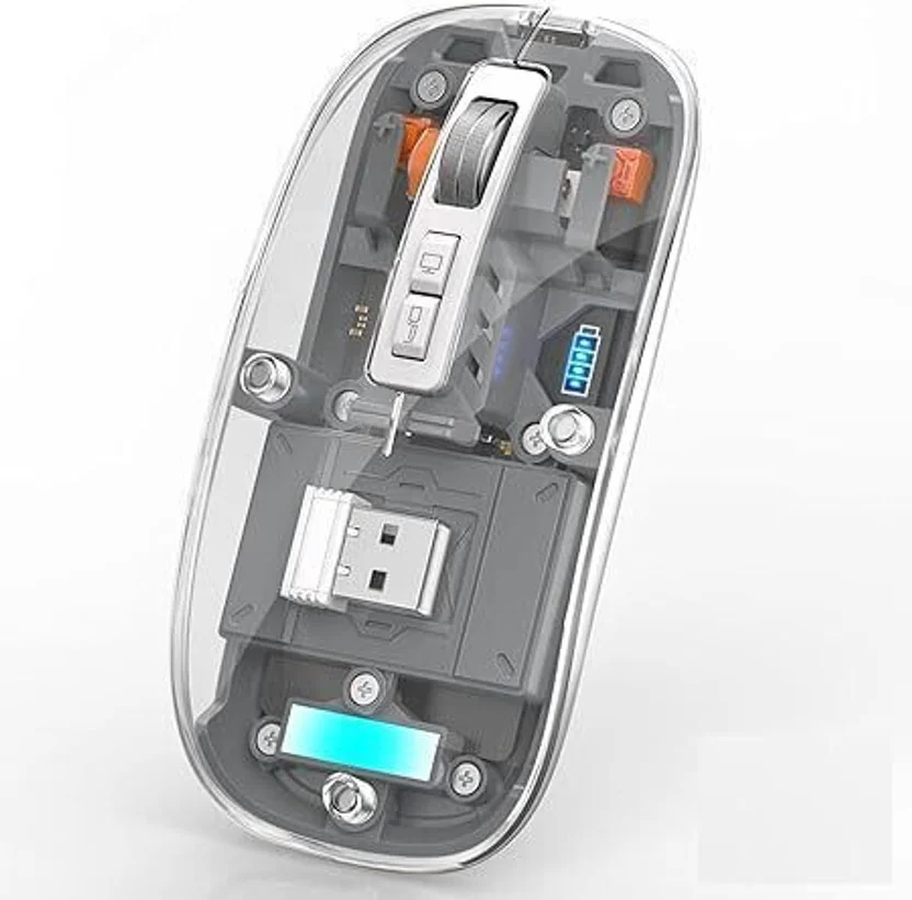 ZOROW Pureview Transparent Wireless and Bluetooth Recha...