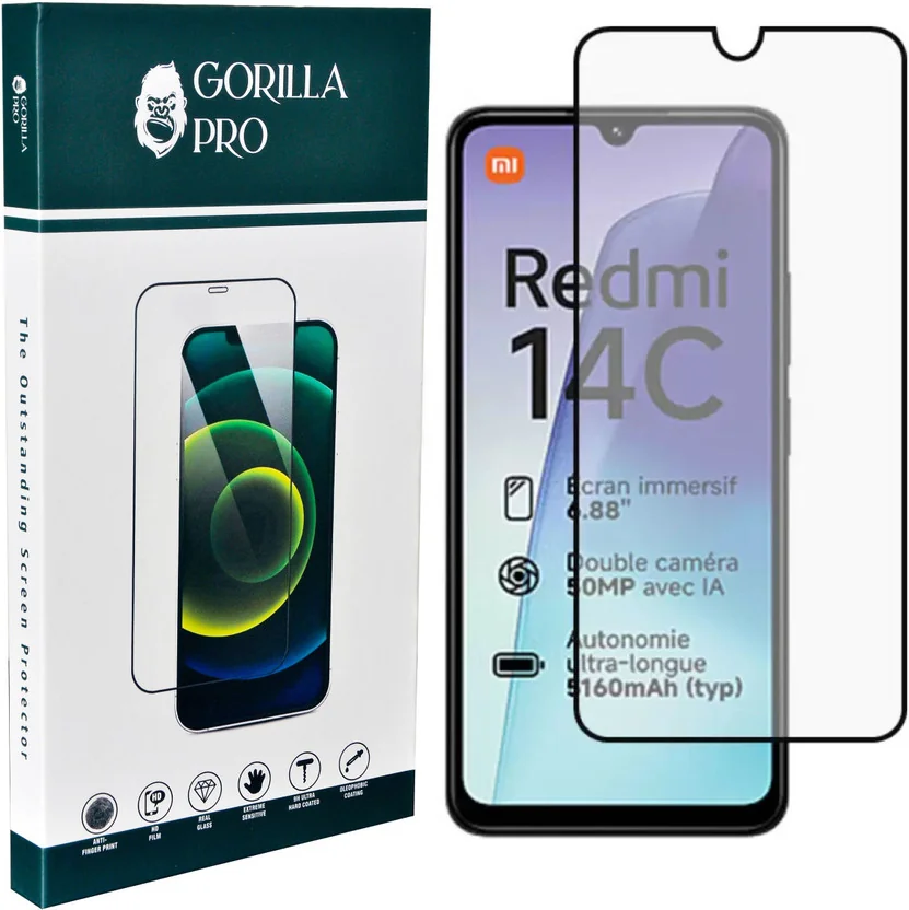GORILLA PRO Tempered Glass Guard for Redmi 14C