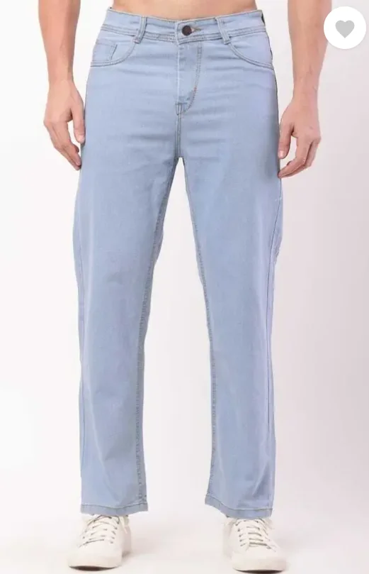 HIFYSTORE Men Loose Fit Mid Rise Light Blue Jeans - Best Price ₹429 at Flipkart