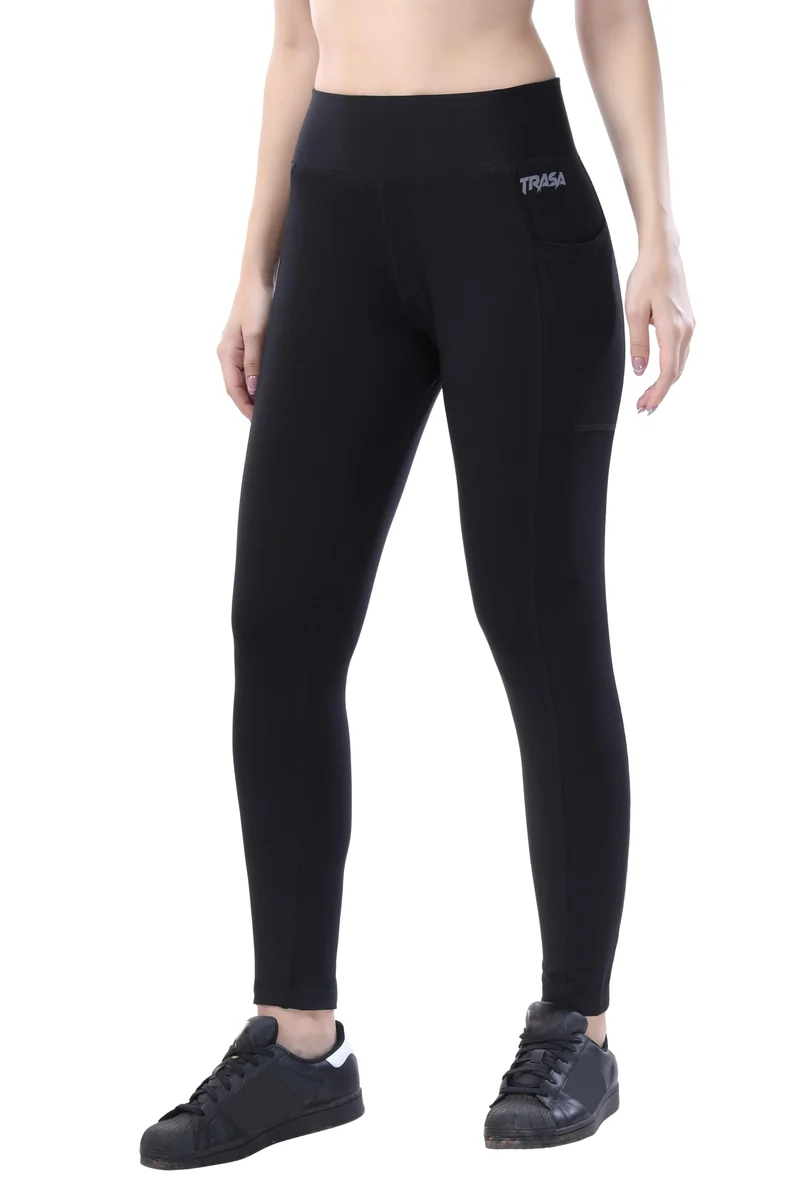 Active Yoga Pants for Womens Gym High Waist with 3 Pockets, Tummy Control, Workout Pants 4 Way Stretch Yoga Leggings, Sizes - M,L,XL,2XL,3XL