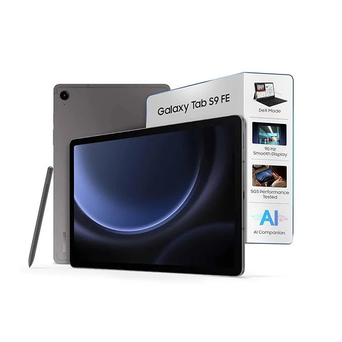 Samsung Galaxy Tab S9 FE [Smartchoice], RAM 6 GB, ROM 128 GB Expandable, S Pen in-Box, Wi-Fi, IP68 Tablet, Gray
