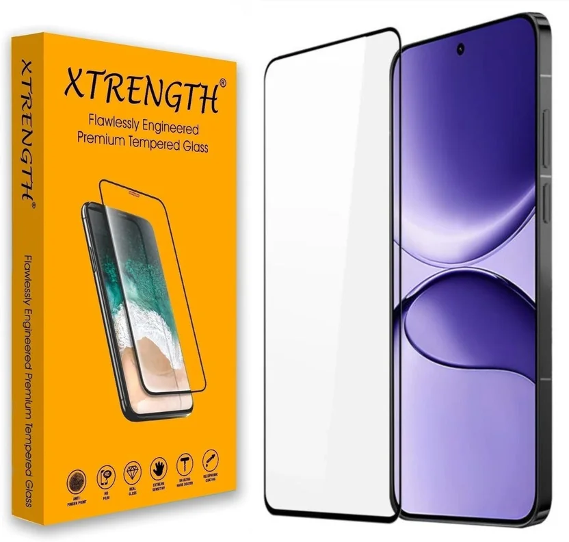 XTRENGTH Tempered Glass Guard for POCO F7 5G, with Easy...
