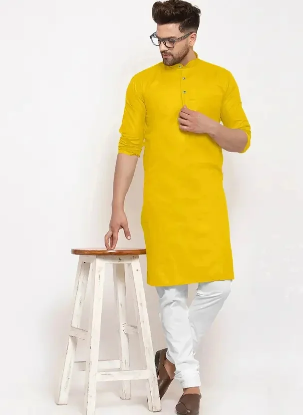VINAARI Men Cotton Blend Kurta Pyjama Set - Best Price ₹336 at Flipkart