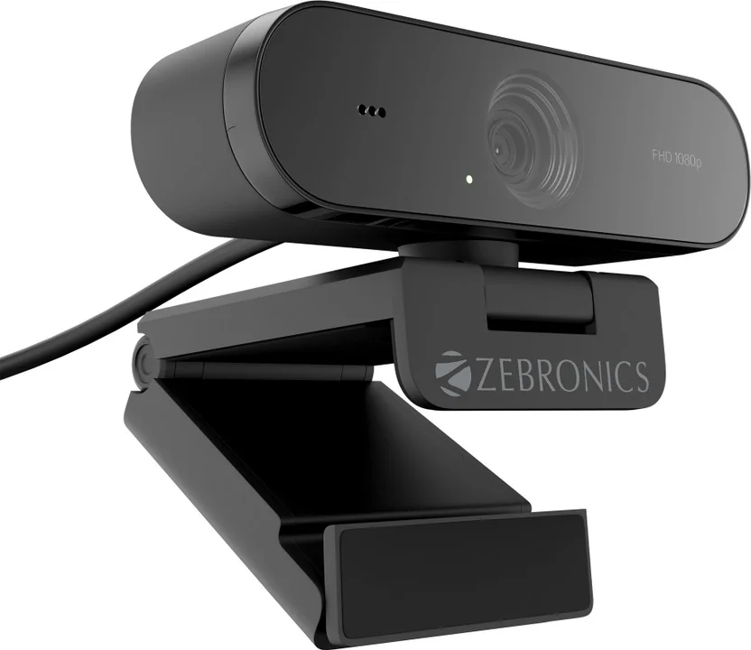 ZEBRONICS Zeb-Live PRO 1920 HD Webcam with Built-In Mi...