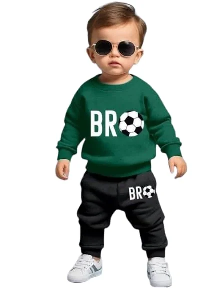 Kids Boys Printed Cotton Blend Full Sleeves Top & Bottom Set - Best Price ₹178 at Amazon