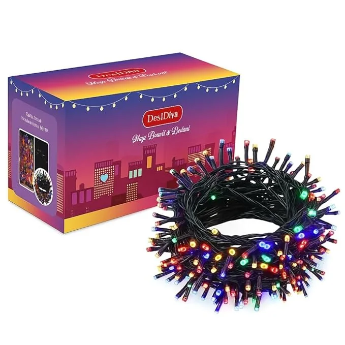 Desidiya ® Plastic 12 Meter LED Decorative String Fairy Rice Lights for Home Decoration Indoor and Outdoor Decoration Lights, Festival, Party, Garden, Wedding (Multicolor)(Pack of 1) - Best Price ₹79 at Amazon