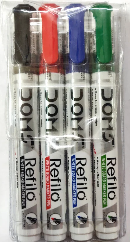 DOMS pack of 4 White Board Marker