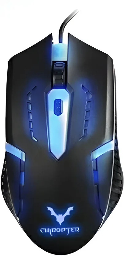 ENTWINO Chiropter Gaming Mouse, RGB Lights, 4 Buttons W...