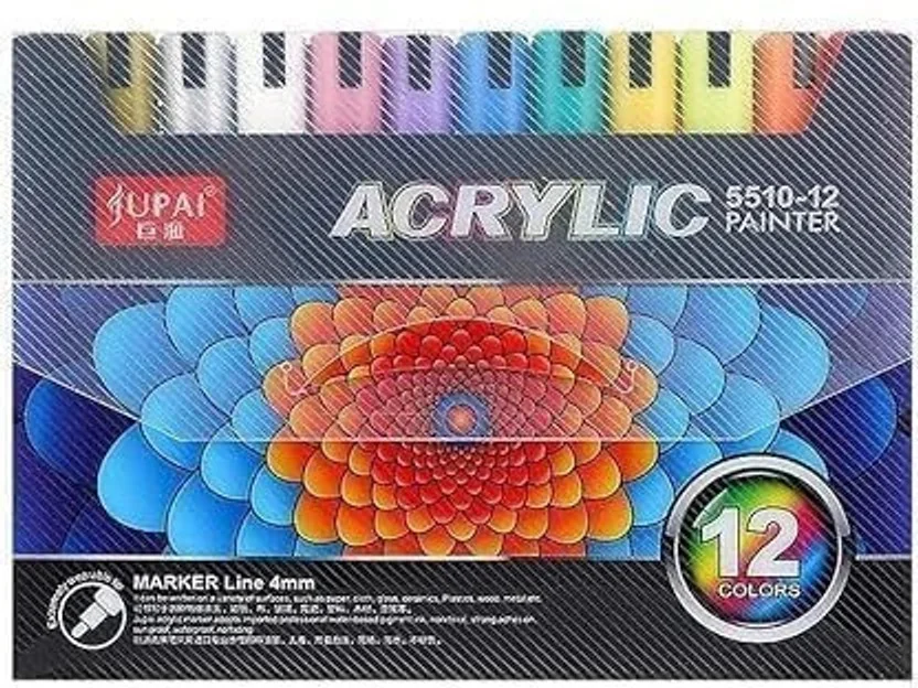 SHUANG YOU Posca Paint Marker Pens,12 Colors Premium Wa...