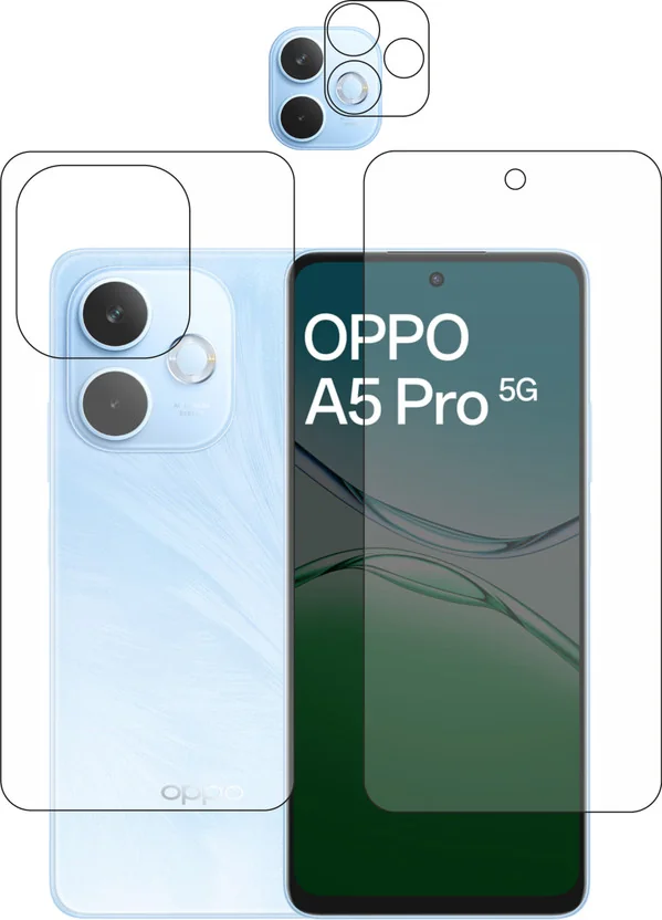 DORADO SHIELD Front and Back Tempered Glass for oppo a5...