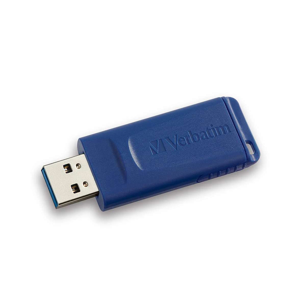 Verbatim 128GB USB 2.0 Flash Drive - Cap-Less & Universally Compatible - Blue