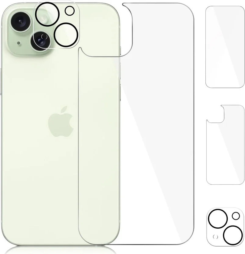 CASELIA Front and Back Tempered Glass for Apple iPhone ...
