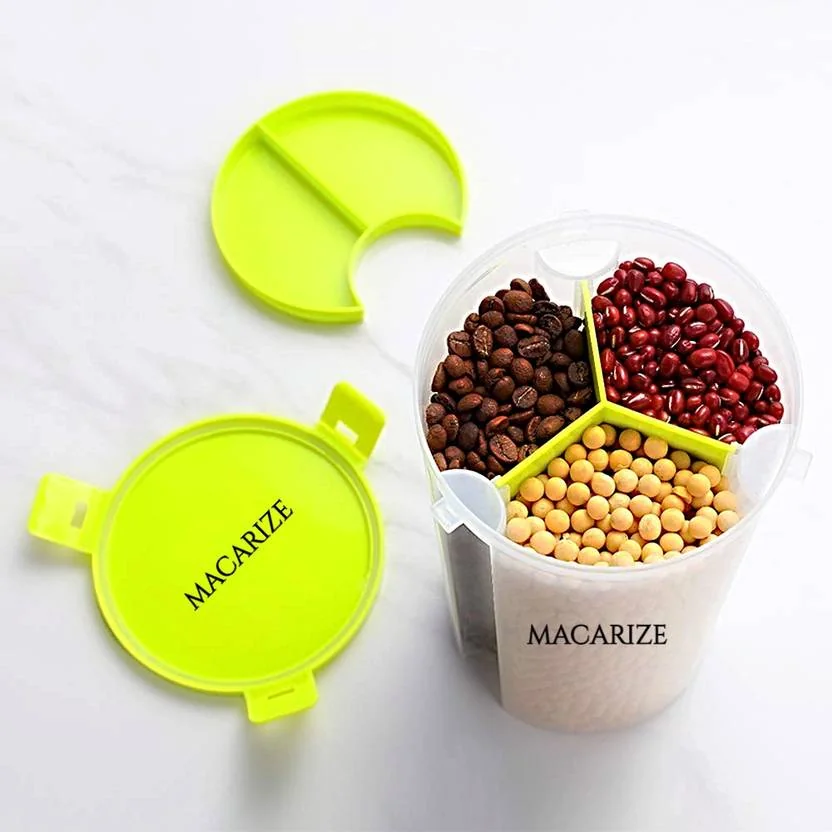 MACARIZE Plastic Grocery Container  - 1500 ml  (Green) - Best Price ₹499 at Flipkart