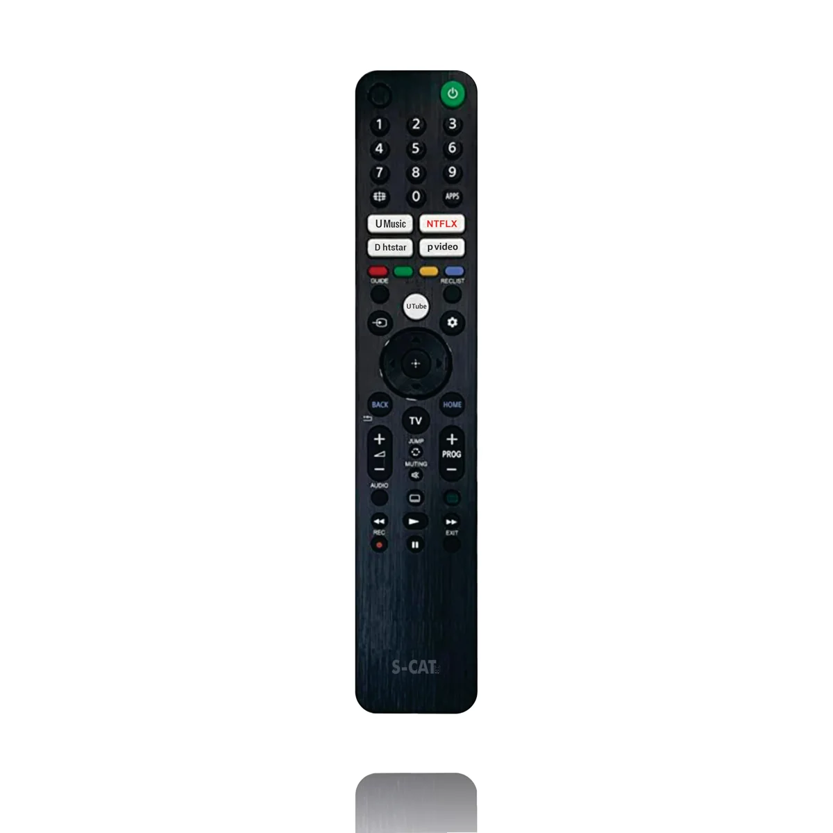 S-CAT Compatible with All Sony Smart Android 4k Google TV Remote Control Without Voice Command with 4 OTT Hotkeys (in case of Any Issues, Contact Customer Care)
