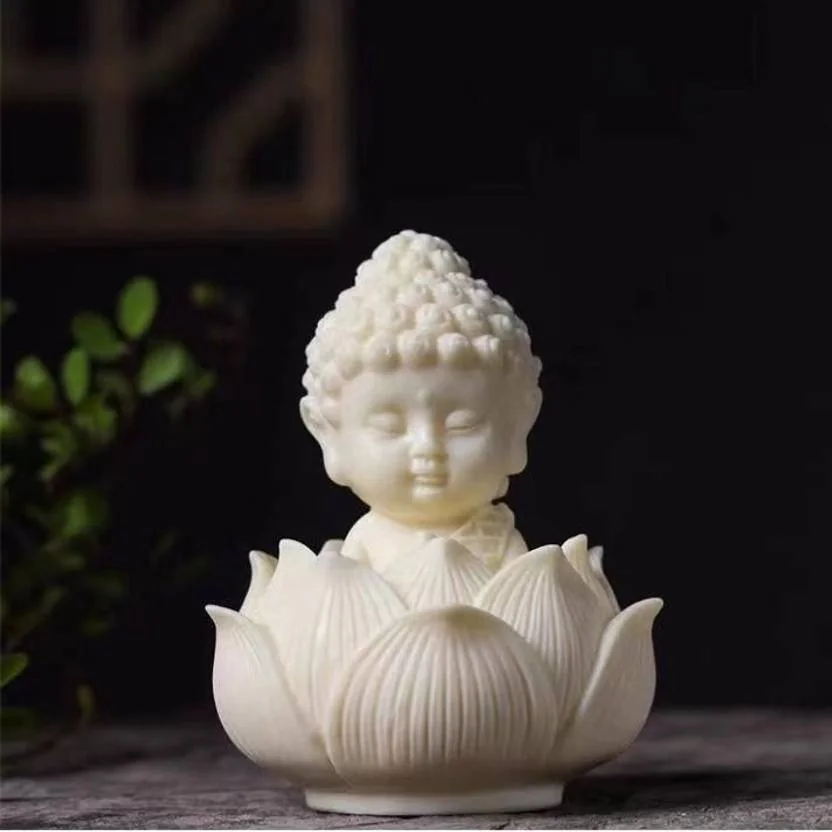 MAAGHI Baby Buddha Decorative Showpiece  -  10 cm  (Marble, White) - Best Price ₹209 at Flipkart