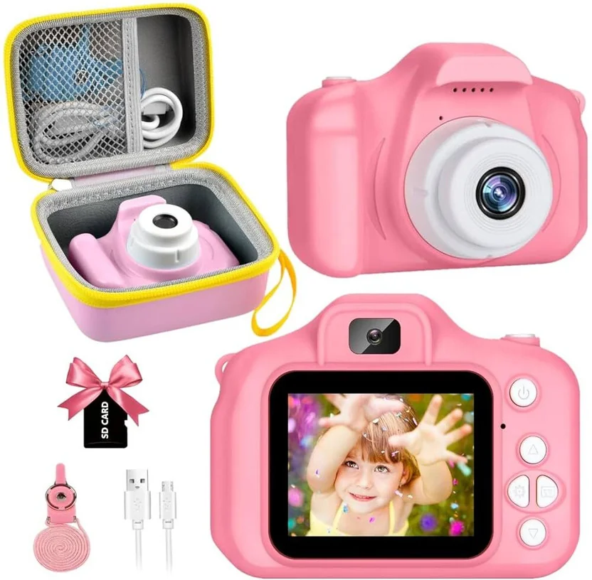 Hokti Kids Selfie Camera 13MP 1080P HD Real Toy Camera ...