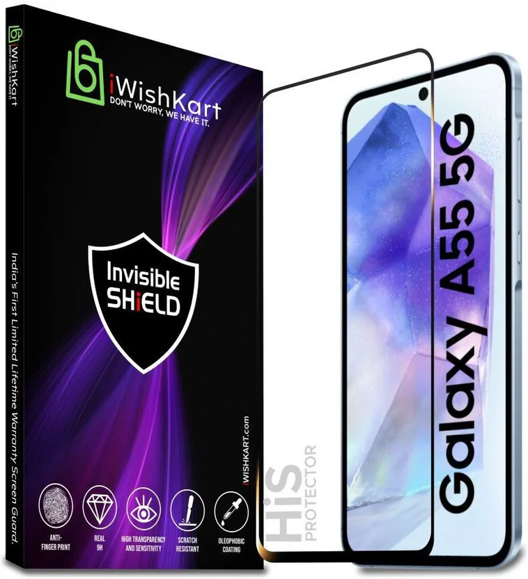 iWishKart Edge To Edge Tempered Glass for SAMSUNG Galax...