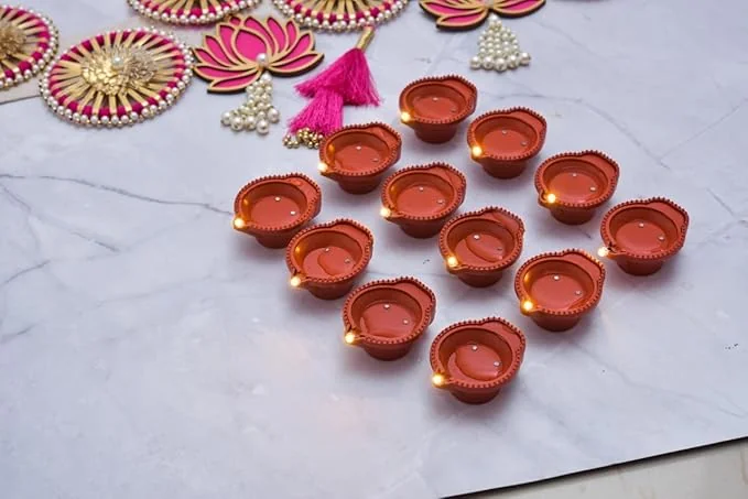 MADHYA Water Sensor Eco-Friendly Led Diyas Candle Warm Orange Ambient Lights E-Diya, Replaceable Battery Operated Attractive Led Candles for Diwali Decoration, Festivals Home Décor Lights, Pack of 1 - Best Price ₹69 at Amazon