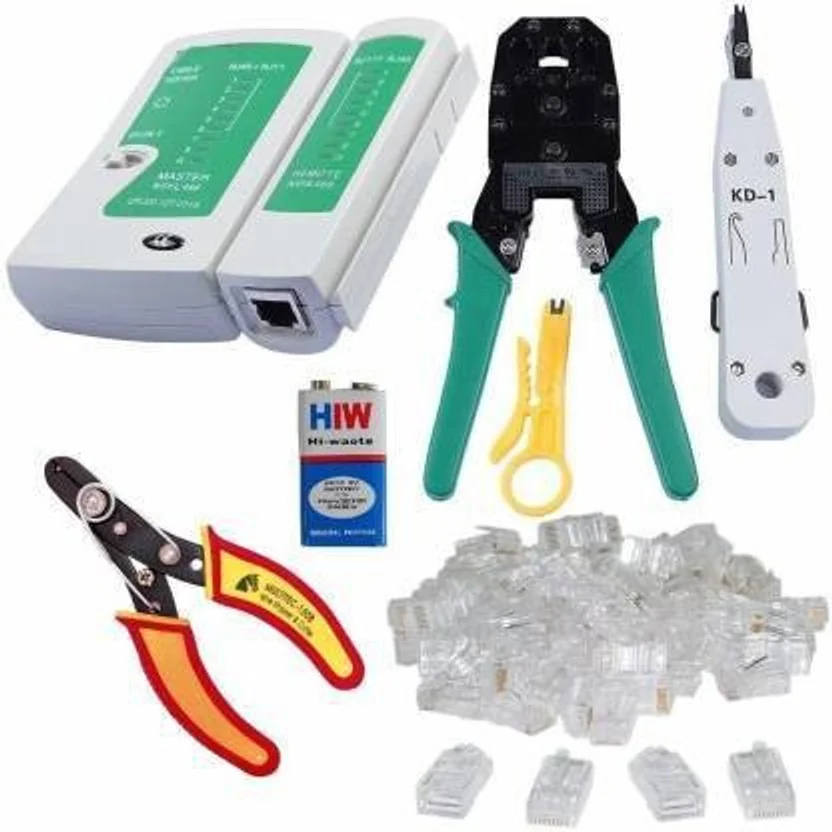 ZCS Rj45 Rj11 Crimping, Multitec cutter, KD-1 Professio...