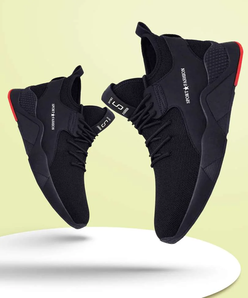FK-343 Black Running Sports Sneakers Sneakers For Men