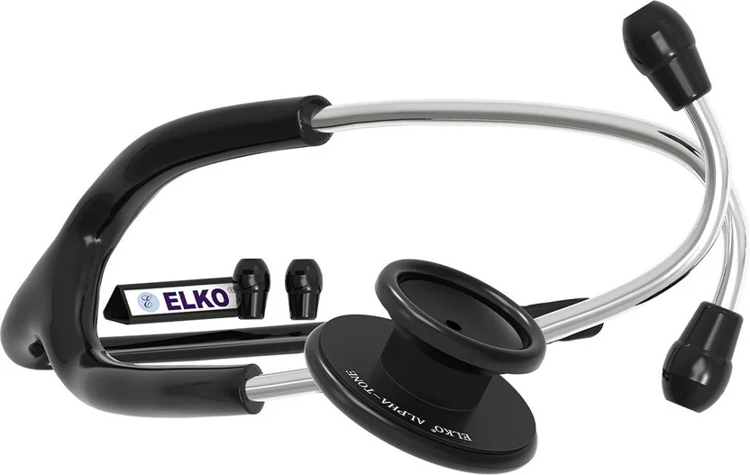ELKO ALPHA-TONE Aluminium Head stethoscope Acoustic Ste...
