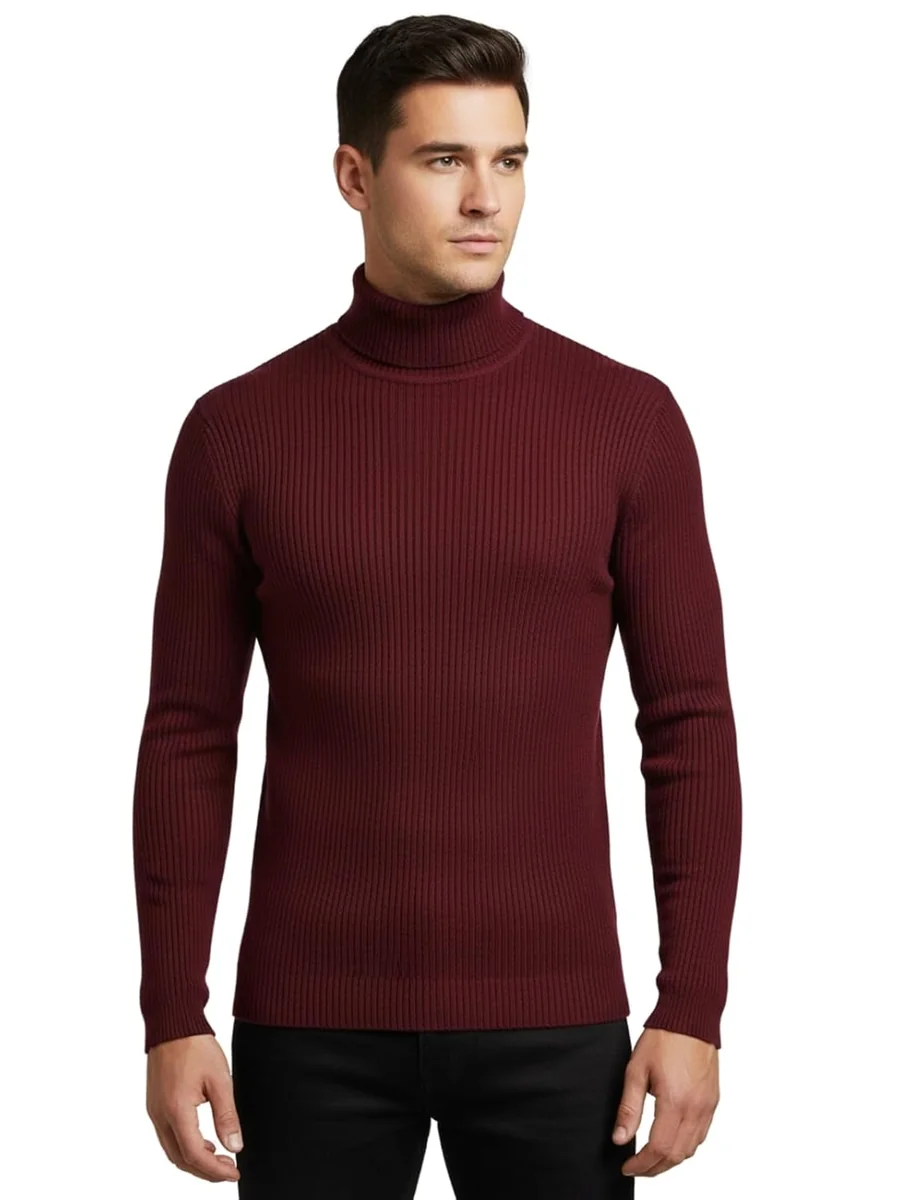BAB Men Premium Full Sleeve High Neck Sweater| Turtle Neck Sweater - Best Price ₹329 at Amazon