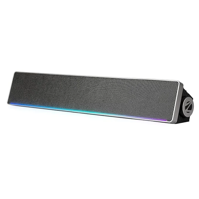 ZEBRONICS VITA 102, Wireless Bluetooth Soundbar, 16 Watts, Upto 8 Hours Playback, Powerful Dual Drivers, Dual Passive Radiators, Call Function, RGB LED, TWS | BTv5.3 | USB | AUX | mSD - Best Price ₹899 at Amazon