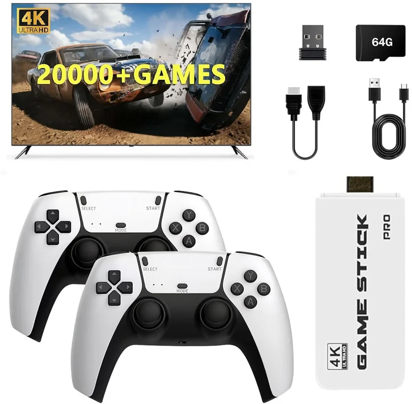 SHAILRON Ultra HD Wireless TV Game Console with 20,000+...